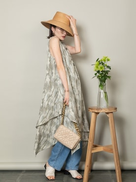 「MHBG TOKYO（エムエイチビージートーキョー）のアイテム（ワンピース/ドレス）」を使った、lodieさん（レディース・160cm）の春コーディネート