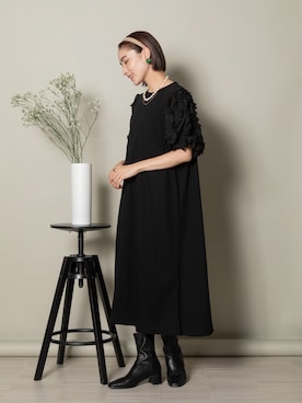 「MHBG TOKYO（エムエイチビージートーキョー）のアイテム（ワンピース/ドレス）」を使った、lodieさん（レディース・160cm）の夏コーディネート