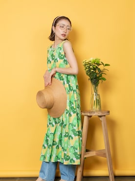 「MHBG TOKYO（エムエイチビージートーキョー）のアイテム（ワンピース/ドレス）」を使った、lodieさん（レディース・160cm）の春コーディネート