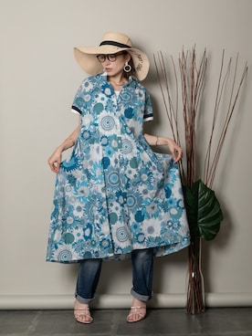 「MHBG TOKYO（エムエイチビージートーキョー）のアイテム（ワンピース/ドレス）」を使った、lodieさん（レディース・160cm）の春コーディネート