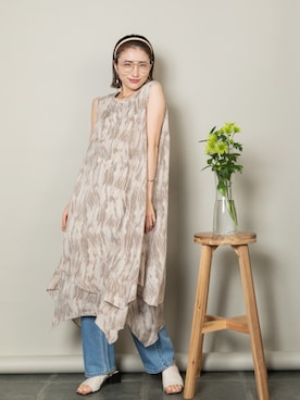 「MHBG TOKYO（エムエイチビージートーキョー）のアイテム（ワンピース/ドレス）」を使った、lodieさん（レディース・160cm）の春コーディネート