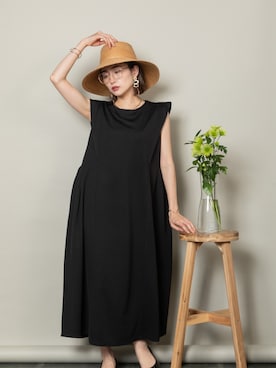 「MHBG TOKYO（エムエイチビージートーキョー）のアイテム（ワンピース/ドレス）」を使った、lodieさん（レディース・160cm）の春コーディネート