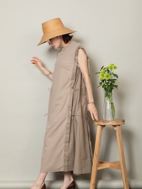 「MHBG TOKYO（エムエイチビージートーキョー）のアイテム（ワンピース/ドレス）」を使った、lodieさん（レディース・160cm）の春コーディネート