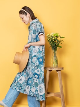 「MHBG TOKYO（エムエイチビージートーキョー）のアイテム（ワンピース/ドレス）」を使った、lodieさん（レディース・160cm）の春コーディネート