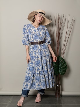 「MHBG TOKYO（エムエイチビージートーキョー）のアイテム（ワンピース/ドレス）」を使った、lodieさん（レディース・160cm）の春コーディネート