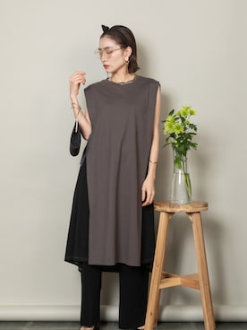 「MHBG TOKYO（エムエイチビージートーキョー）のアイテム（ワンピース/ドレス）」を使った、lodieさん（レディース・160cm）の春コーディネート