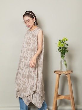 「MHBG TOKYO（エムエイチビージートーキョー）のアイテム（ワンピース/ドレス）」を使った、lodieさん（レディース・160cm）の春コーディネート