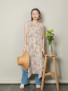 「MHBG TOKYO（エムエイチビージートーキョー）のアイテム（ワンピース/ドレス）」を使った、lodieさん（レディース・160cm）の春コーディネート