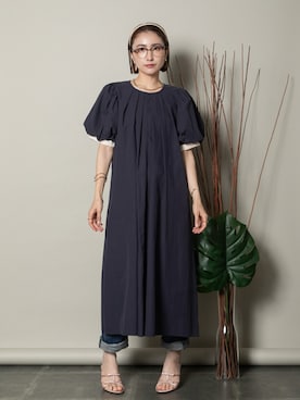 「MHBG TOKYO（エムエイチビージートーキョー）のアイテム（ワンピース/ドレス）」を使った、lodieさん（レディース・160cm）の夏コーディネート