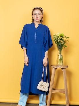 「MHBG TOKYO（エムエイチビージートーキョー）のアイテム（ワンピース/ドレス）」を使った、lodieさん（レディース・160cm）の春コーディネート