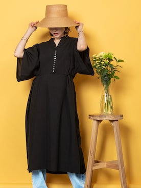 「MHBG TOKYO（エムエイチビージートーキョー）のアイテム（ワンピース/ドレス）」を使った、lodieさん（レディース・160cm）の春コーディネート