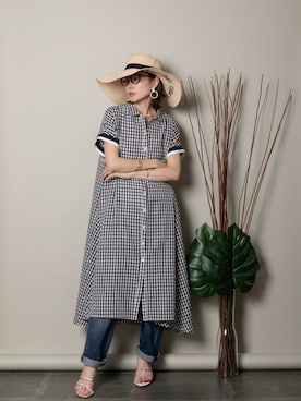 「MHBG TOKYO（エムエイチビージートーキョー）のアイテム（ワンピース/ドレス）」を使った、lodieさん（レディース・160cm）の春コーディネート