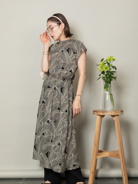 「MHBG TOKYO（エムエイチビージートーキョー）のアイテム（ワンピース/ドレス）」を使った、lodieさん（レディース・160cm）の春コーディネート