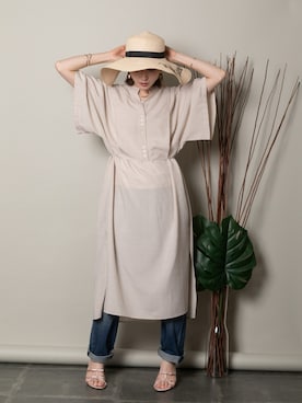 「MHBG TOKYO（エムエイチビージートーキョー）のアイテム（ワンピース/ドレス）」を使った、lodieさん（レディース・160cm）の春コーディネート