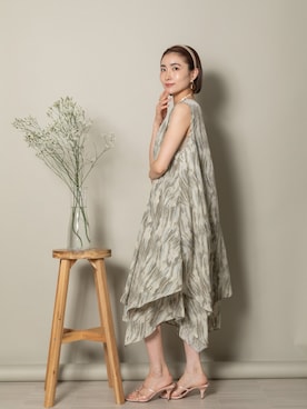 「MHBG TOKYO（エムエイチビージートーキョー）のアイテム（ワンピース/ドレス）」を使った、lodieさん（レディース・160cm）の夏コーディネート