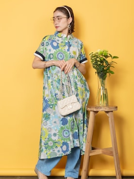 「MHBG TOKYO（エムエイチビージートーキョー）のアイテム（ワンピース/ドレス）」を使った、lodieさん（レディース・160cm）の春コーディネート