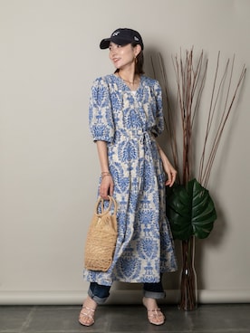 「MHBG TOKYO（エムエイチビージートーキョー）のアイテム（ワンピース/ドレス）」を使った、lodieさん（レディース・160cm）の春コーディネート