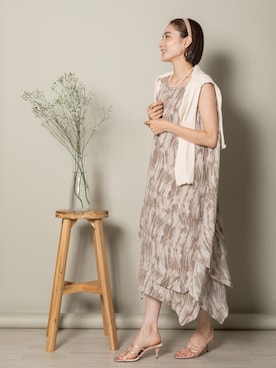 「MHBG TOKYO（エムエイチビージートーキョー）のアイテム（ワンピース/ドレス）」を使った、lodieさん（レディース・160cm）の夏コーディネート