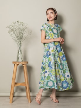 「MHBG TOKYO（エムエイチビージートーキョー）のアイテム（ワンピース/ドレス）」を使った、lodieさん（レディース・160cm）の夏コーディネート