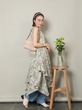 「MHBG TOKYO（エムエイチビージートーキョー）のアイテム（ワンピース/ドレス）」を使った、lodieさん（レディース・160cm）の春コーディネート