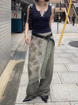 「アイテム（パンプス）」を使った、AOIさん（レディース・160cm）の夏コーディネート