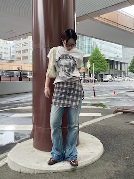 「Sourcream（サワークリーム）のアイテム」を使った、AOIさん（レディース・160cm）の春コーディネート