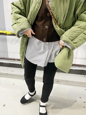 「スキニー」｜「アイテム（モッズコート）」を使った、hiiii0510さん（レディース・159cm）の冬コーディネート