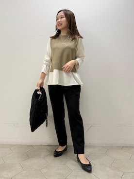 「INDIVI（インディヴィ）のアイテム」を使った、kahoさん（レディース・144cm）の秋コーディネート