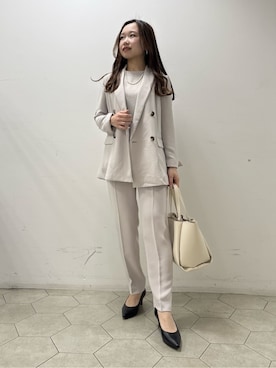 「HusHusH（ハッシュアッシュ）のアイテム（パンツ）」を使った、kahoさん（レディース・144cm）の冬コーディネート