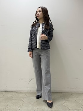 「INDIVI（インディヴィ）のアイテム」を使った、kahoさん（レディース・144cm）の冬コーディネート