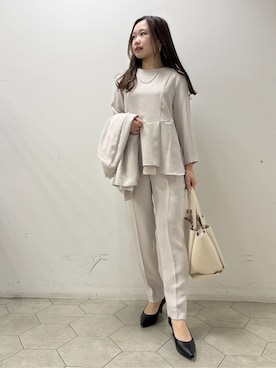 「HusHusH（ハッシュアッシュ）のアイテム（パンツ）」を使った、kahoさん（レディース・144cm）の冬コーディネート