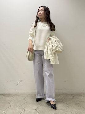 「INDIVI（インディヴィ）のアイテム（ブルゾン）」を使った、kahoさん（レディース・144cm）の冬コーディネート