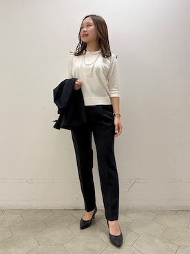 「INDIVI（インディヴィ）のアイテム」を使った、kahoさん（レディース・144cm）の秋コーディネート