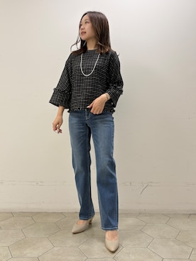 「INDIVI（インディヴィ）のアイテム」を使った、kahoさん（レディース・144cm）の秋コーディネート