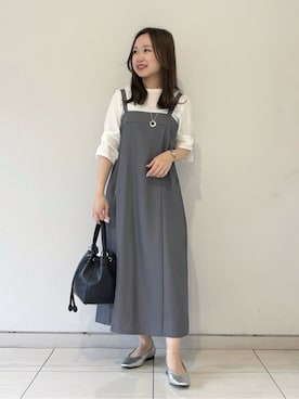 「オフィスカジュアル」｜「アイテム（ワンピース）」を使った、kahoさん（レディース・144cm）の夏コーディネート