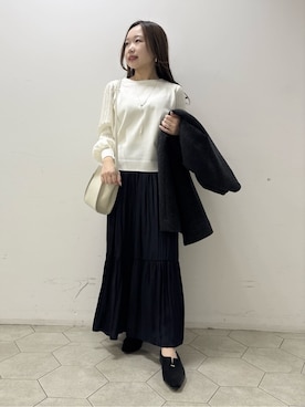 「INDIVI（インディヴィ）のアイテム」を使った、kahoさん（レディース・144cm）の冬コーディネート