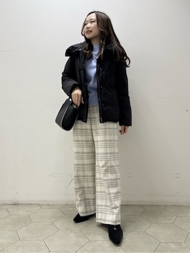 「アイテム（ダウンジャケット/コート）」を使った、kahoさん（レディース・144cm）の冬コーディネート