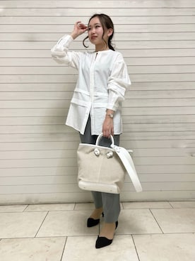 「オリーブ」｜「アイテム（その他）」を使った、kahoさん（レディース・144cm）の春コーディネート