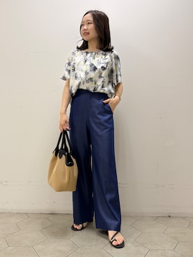 「INDIVI（インディヴィ）のアイテム」を使った、kahoさん（レディース・144cm）の夏コーディネート