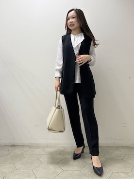 「HusHusH（ハッシュアッシュ）のアイテム（パンツ）」を使った、kahoさん（レディース・144cm）の冬コーディネート