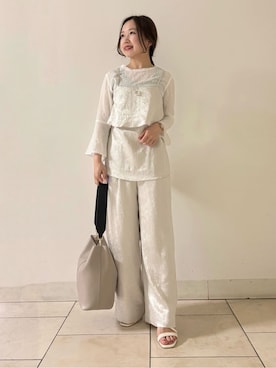 「INDIVI（インディヴィ）のアイテム」を使った、kahoさん（レディース・144cm）の春コーディネート
