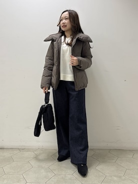 「アイテム（ダウンジャケット/コート）」を使った、kahoさん（レディース・144cm）の冬コーディネート