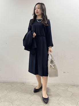 「HusHusH（ハッシュアッシュ）のアイテム（パンツ）」を使った、kahoさん（レディース・144cm）の冬コーディネート