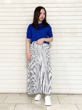 「インディヴィ」｜「アイテム（その他アウター）」を使った、kahoさん（レディース・144cm）の春コーディネート
