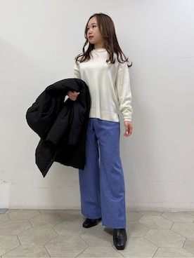 「アイテム（ダウンジャケット/コート）」を使った、kahoさん（レディース・144cm）の冬コーディネート