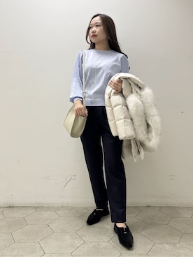 「アイテム（ダウンジャケット/コート）」を使った、kahoさん（レディース・144cm）の冬コーディネート