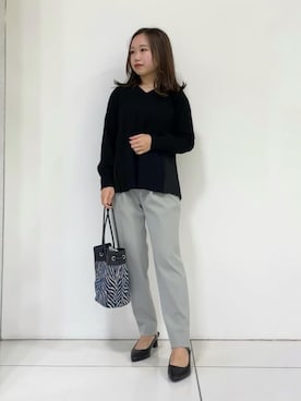「プリーツ」｜「アイテム（その他）」を使った、kahoさん（レディース・144cm）の秋コーディネート