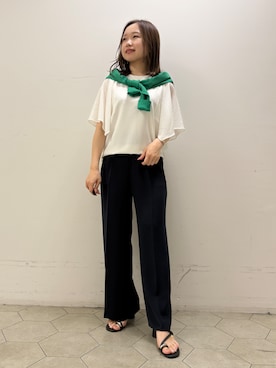 「INDIVI（インディヴィ）のアイテム」を使った、kahoさん（レディース・144cm）の夏コーディネート