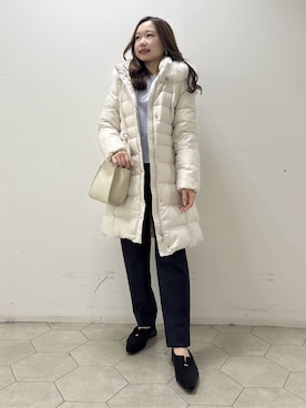 「アイテム（ダウンジャケット/コート）」を使った、kahoさん（レディース・144cm）の冬コーディネート