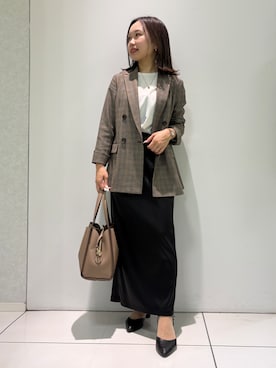 「INDIVI（インディヴィ）のアイテム」を使った、kahoさん（レディース・144cm）の秋コーディネート